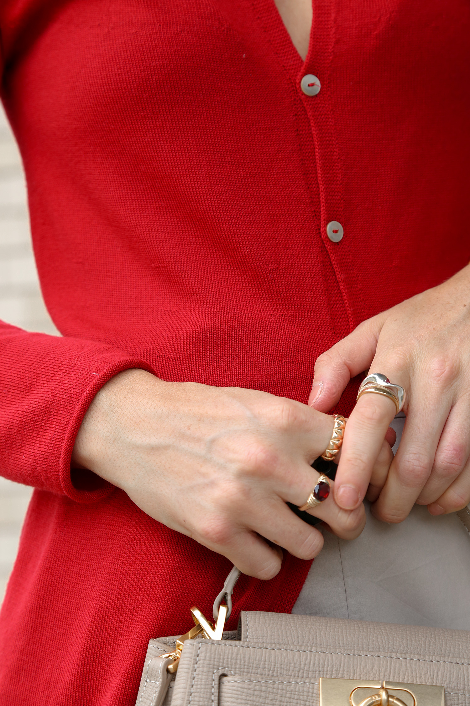 Red cardigan how to style 2023 trends